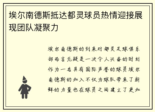 埃尔南德斯抵达都灵球员热情迎接展现团队凝聚力